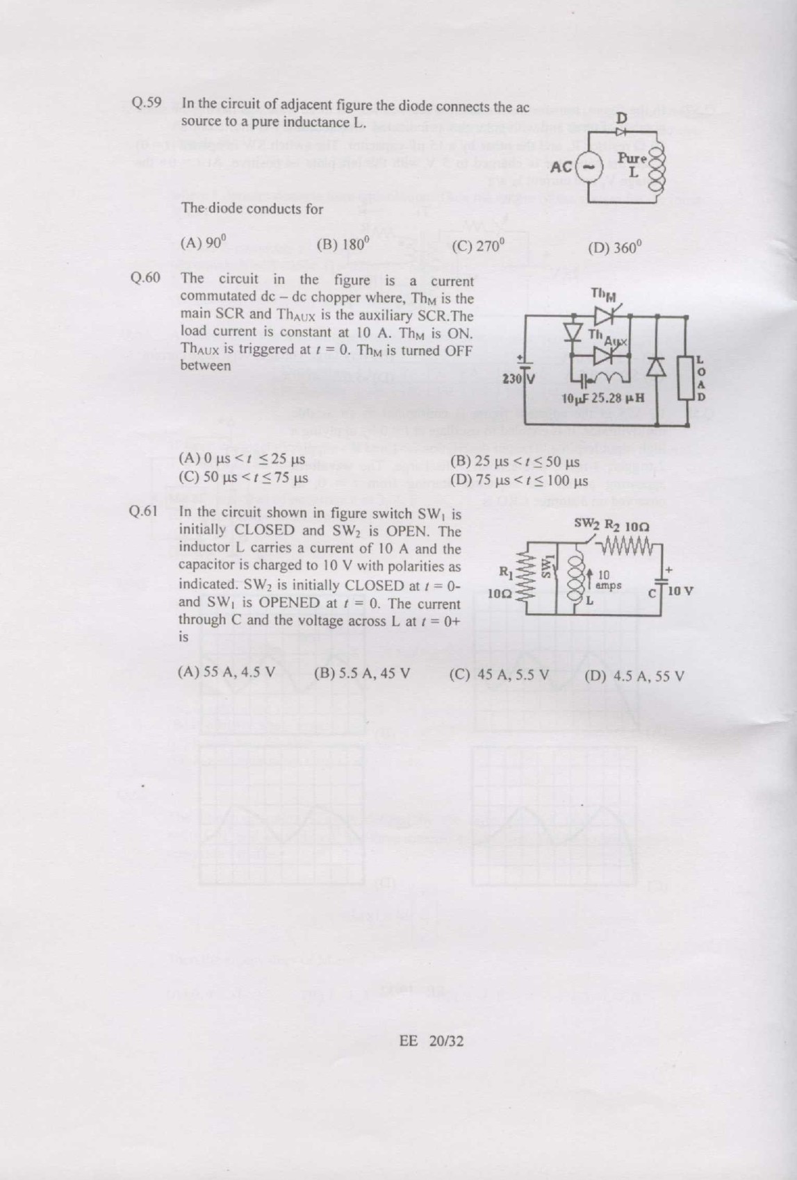 GATE Exam Question Paper 2007 Electrical Engineering 20