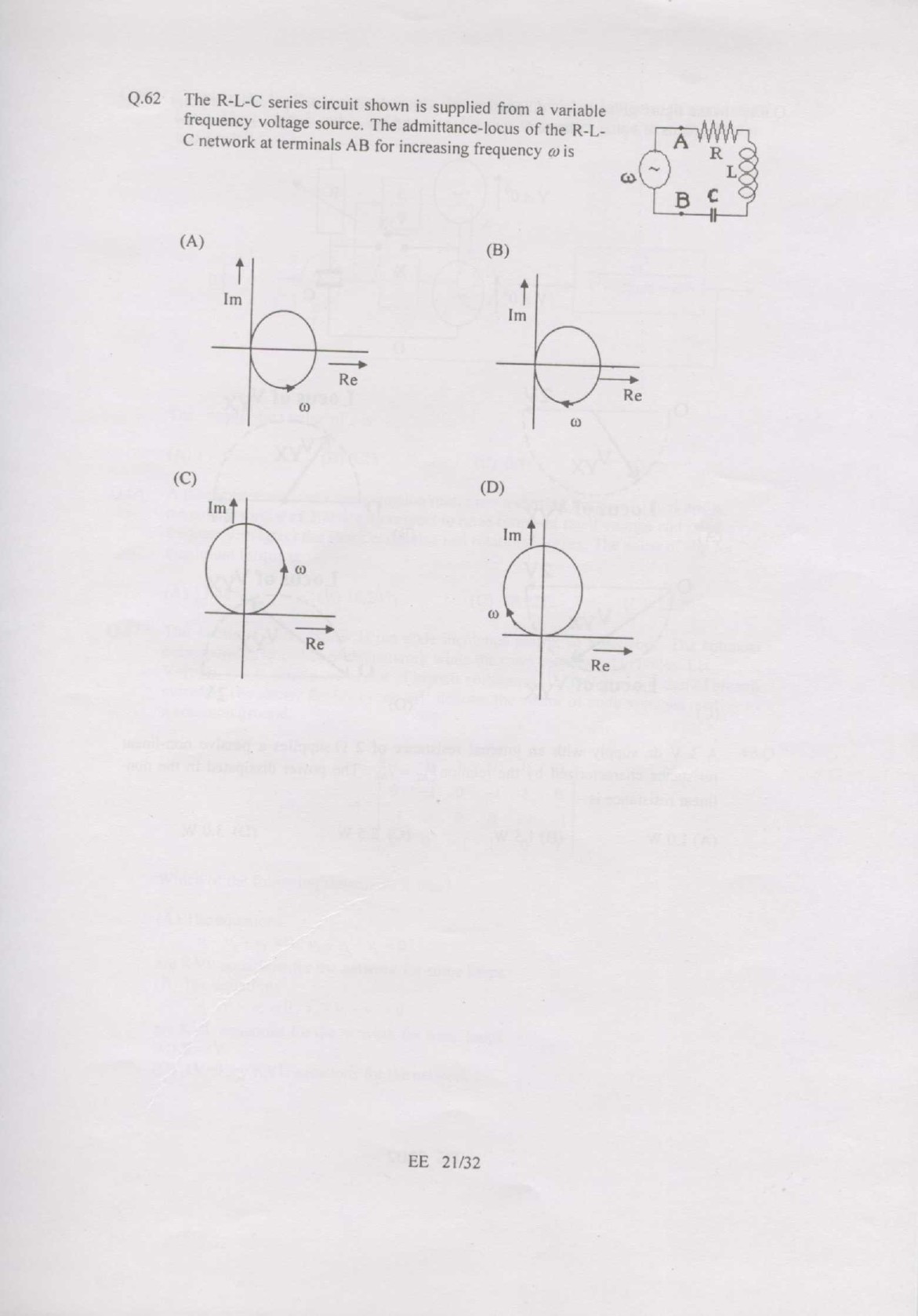 GATE Exam Question Paper 2007 Electrical Engineering 21