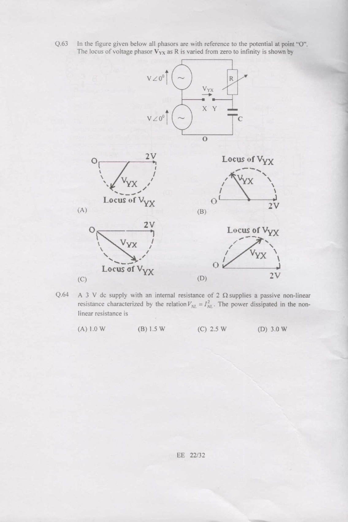 GATE Exam Question Paper 2007 Electrical Engineering 22