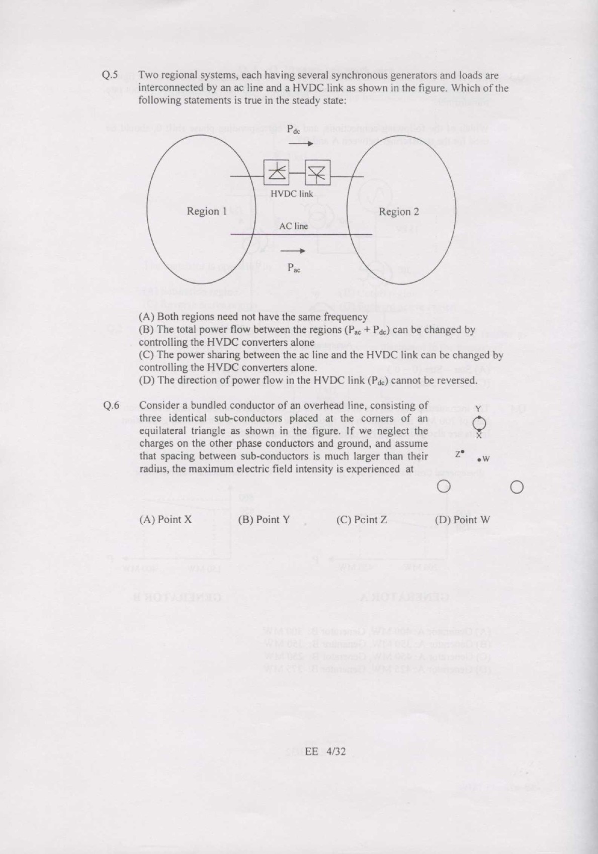 GATE Exam Question Paper 2007 Electrical Engineering 4