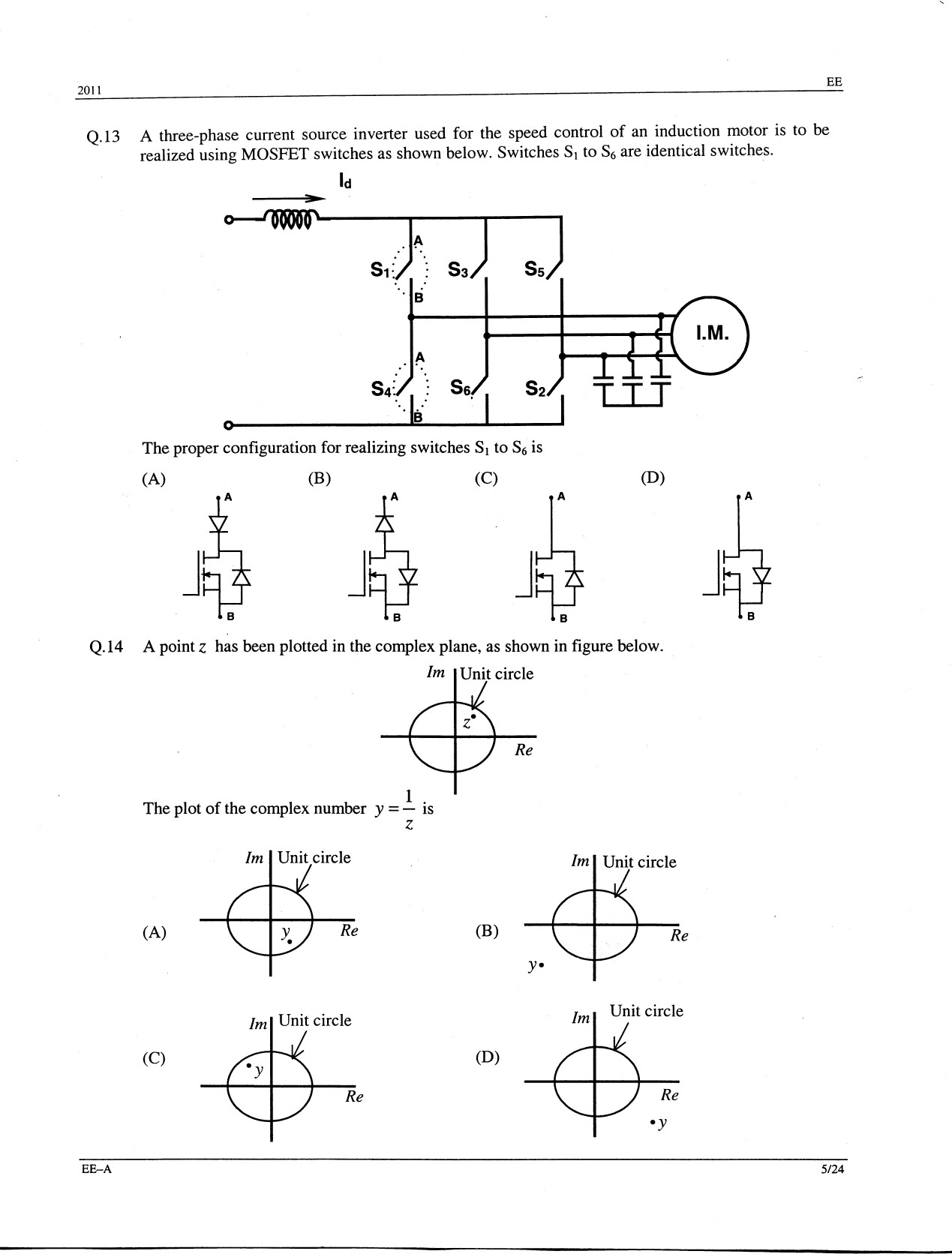 GATE Exam Question Paper 2011 Electrical Engineering 5
