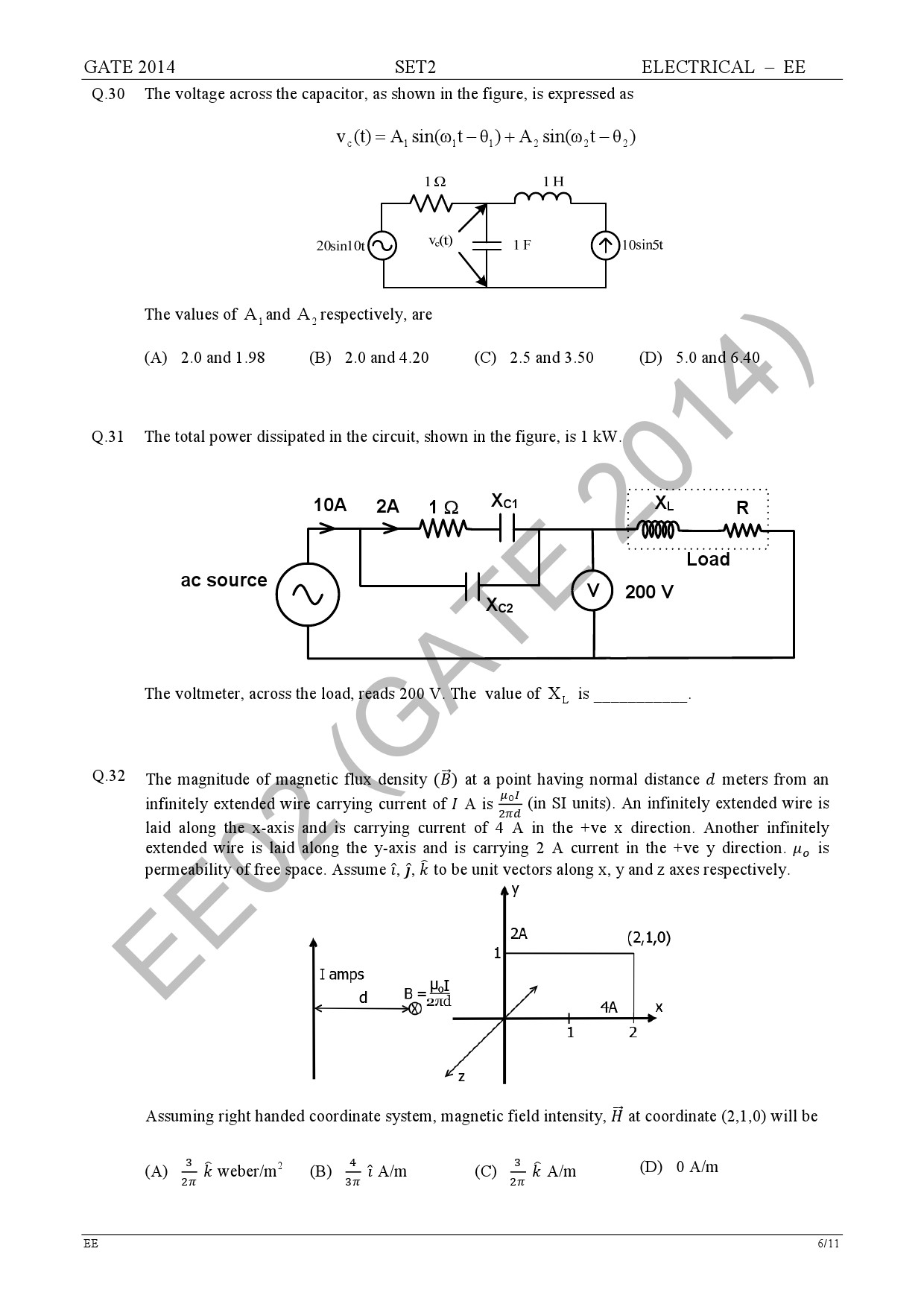 GATE Exam Question Paper 2014 Electrical Engineering Set 2 12