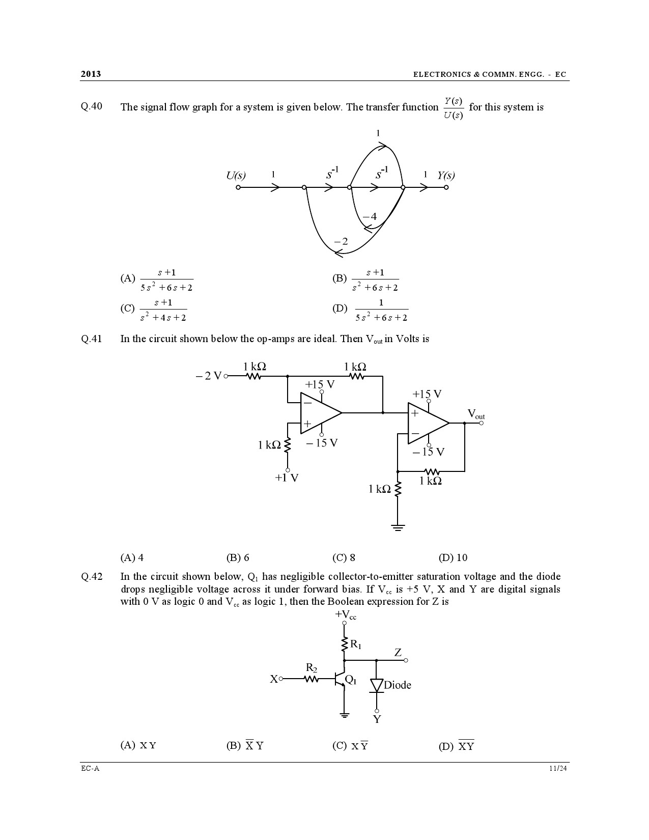 GATE Exam Question Paper 2013 Electronics and Communication Engineering 11