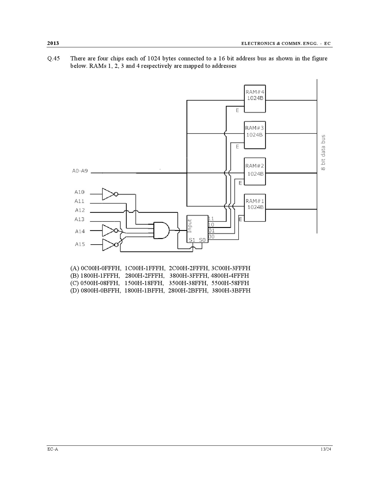 GATE Exam Question Paper 2013 Electronics and Communication Engineering 13