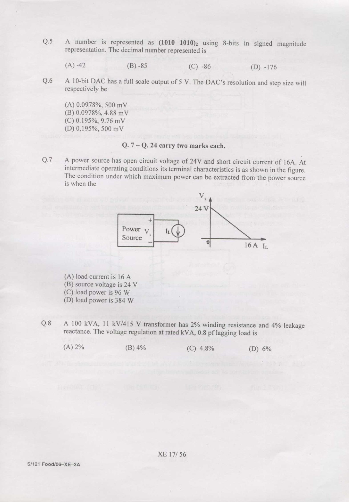 GATE Exam Question Paper 2007 Engineering Sciences 17