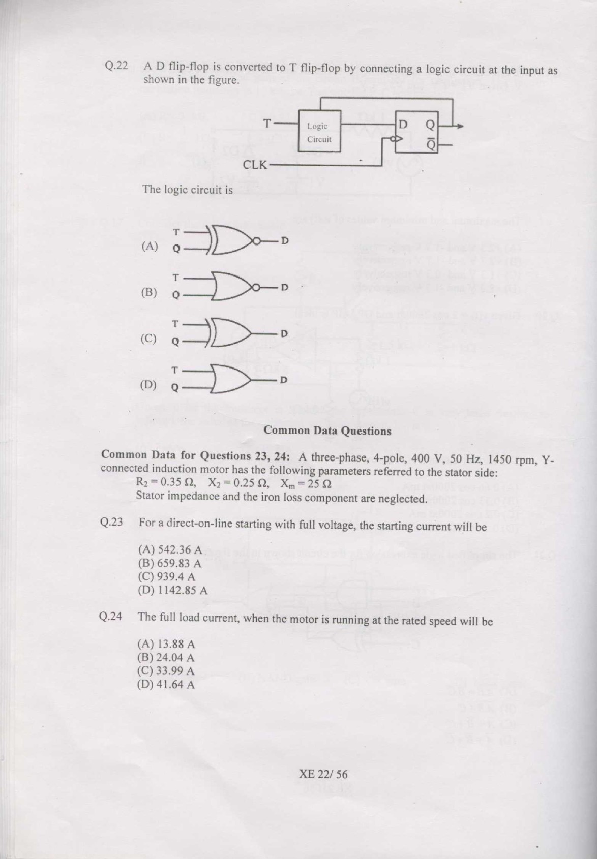 GATE Exam Question Paper 2007 Engineering Sciences 22