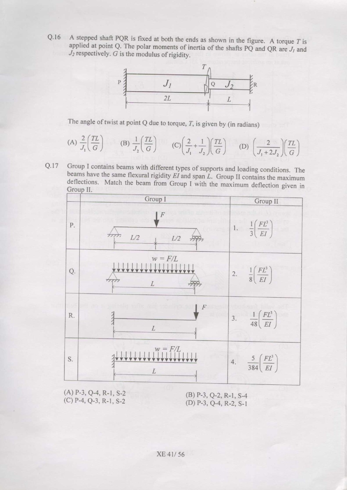 GATE Exam Question Paper 2007 Engineering Sciences 41