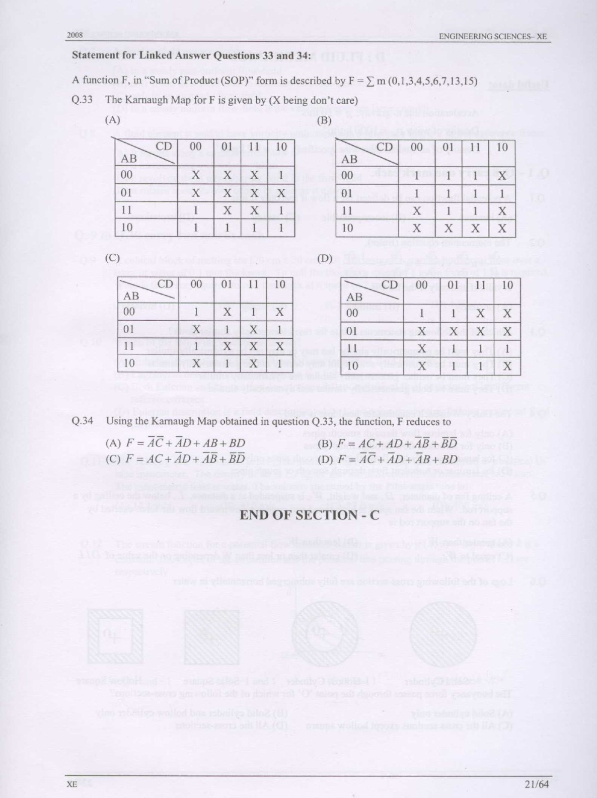 GATE Exam Question Paper 2008 Engineering Sciences 21
