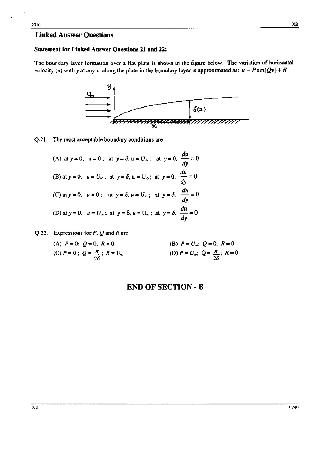 GATE Exam Question Paper 2010 Engineering Sciences 13