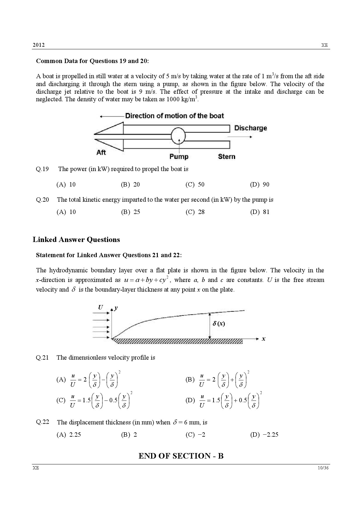 GATE Exam Question Paper 2012 Engineering Sciences 10