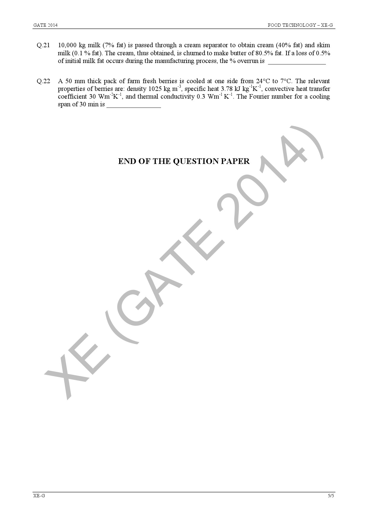GATE Exam Question Paper 2014 Engineering Sciences 44