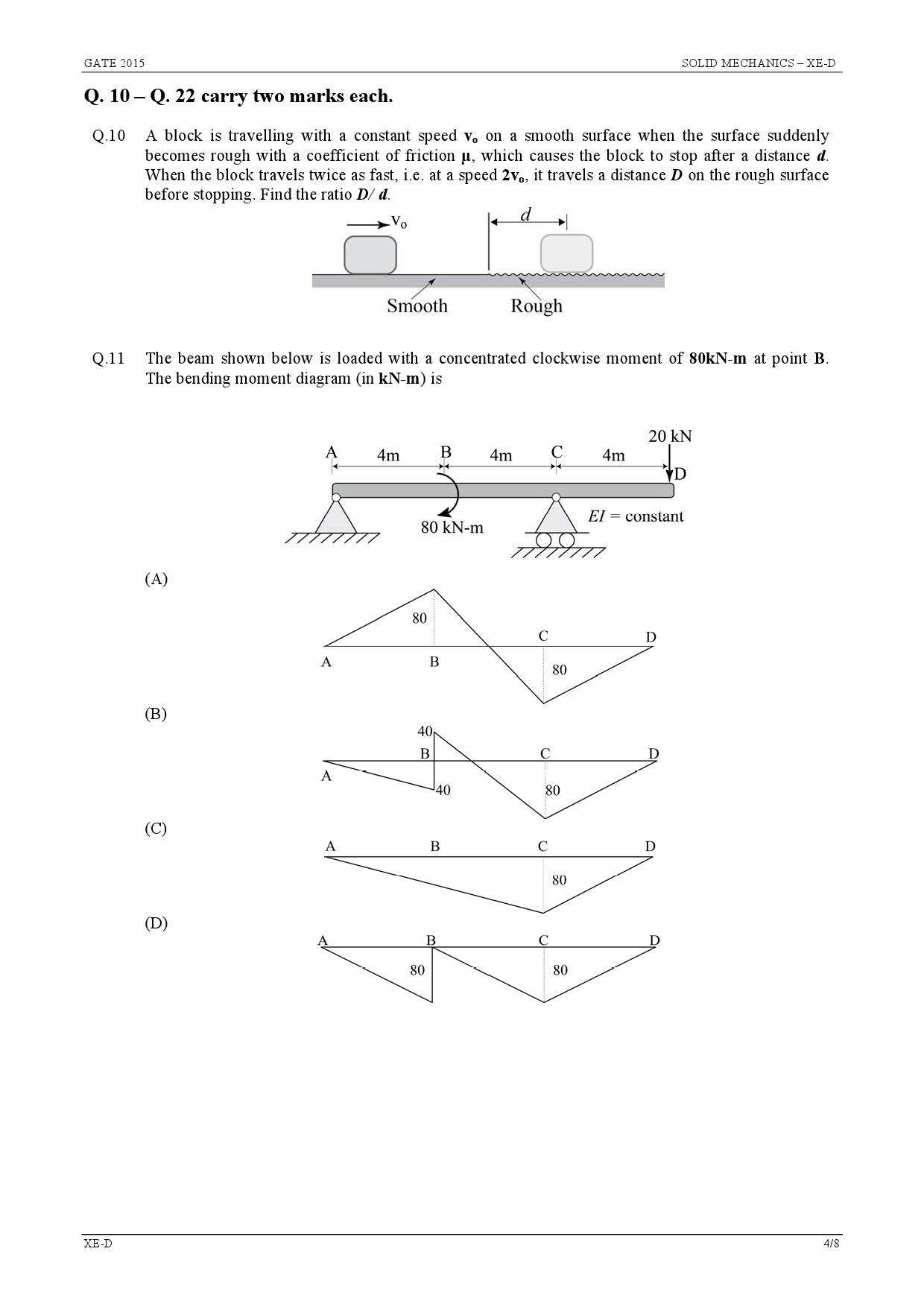 GATE Exam Question Paper 2015 Engineering Sciences 16