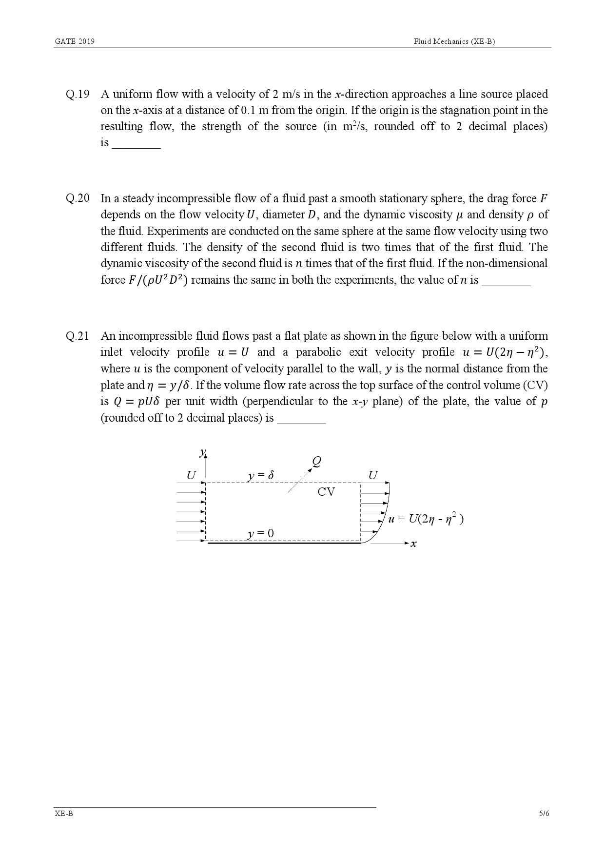 GATE Exam Question Paper 2019 Engineering Sciences 10