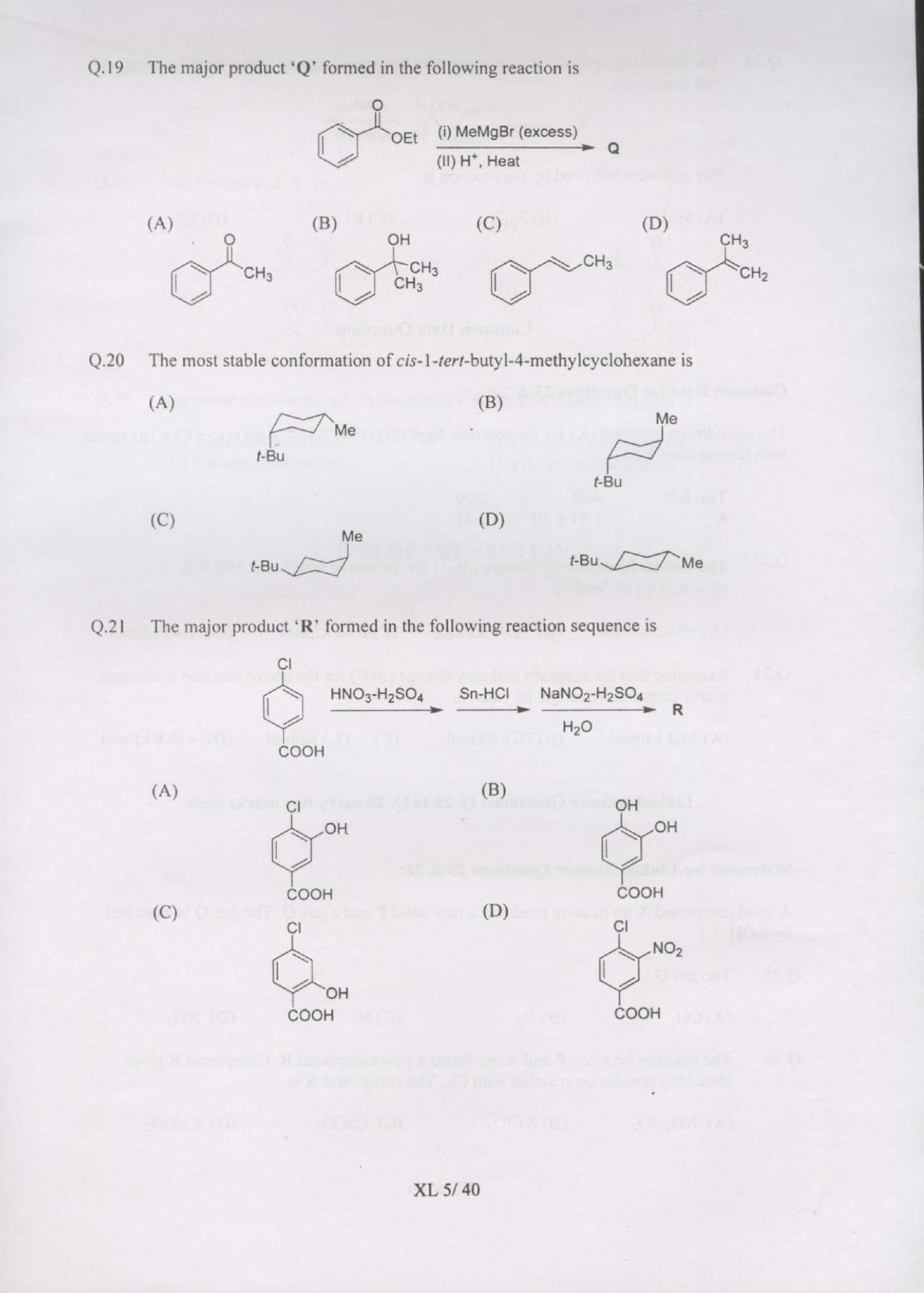 GATE Exam Question Paper 2007 Life Sciences 5