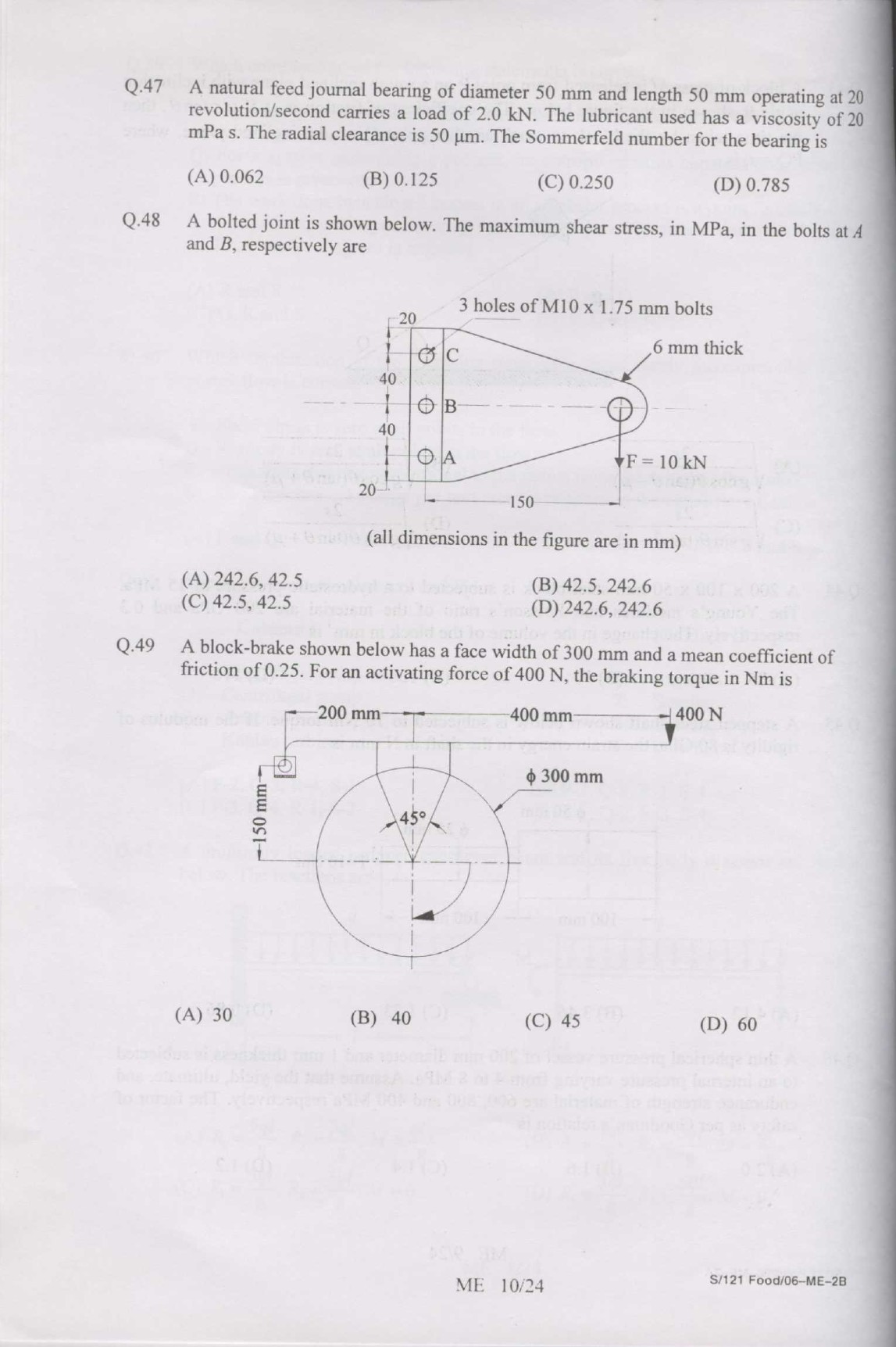 GATE Exam Question Paper 2007 Mechanical Engineering 10