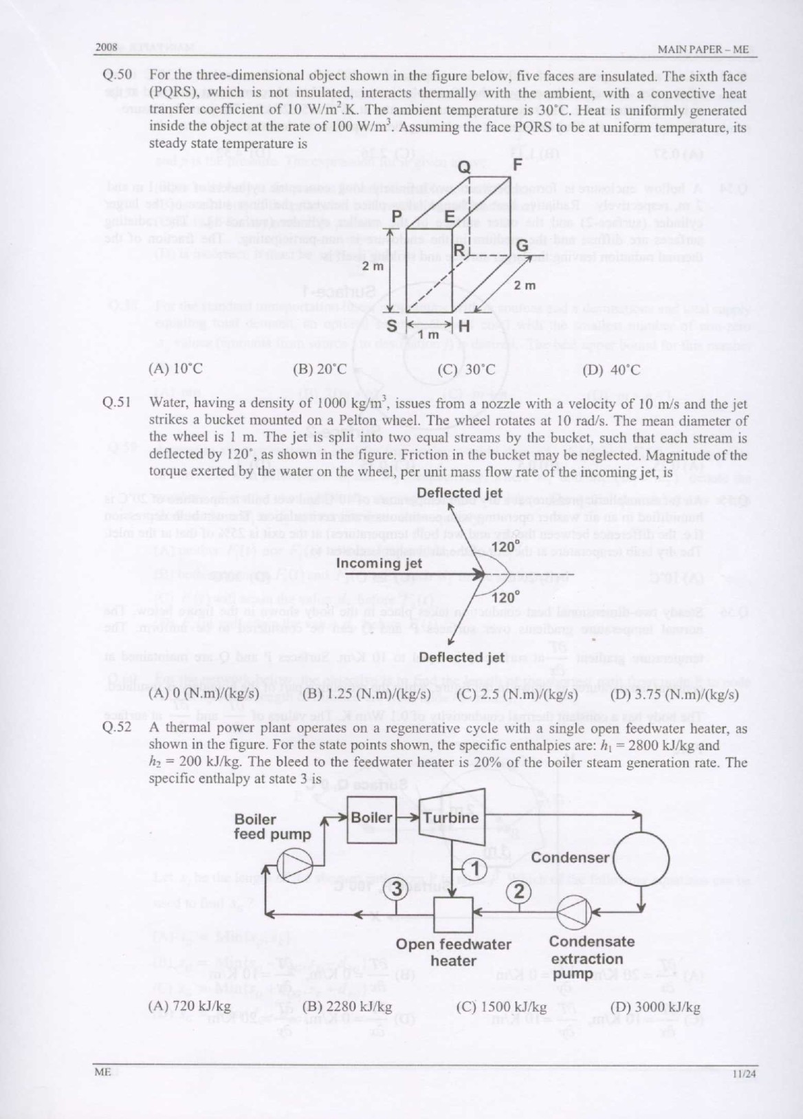 GATE Exam Question Paper 2008 Mechanical Engineering 11