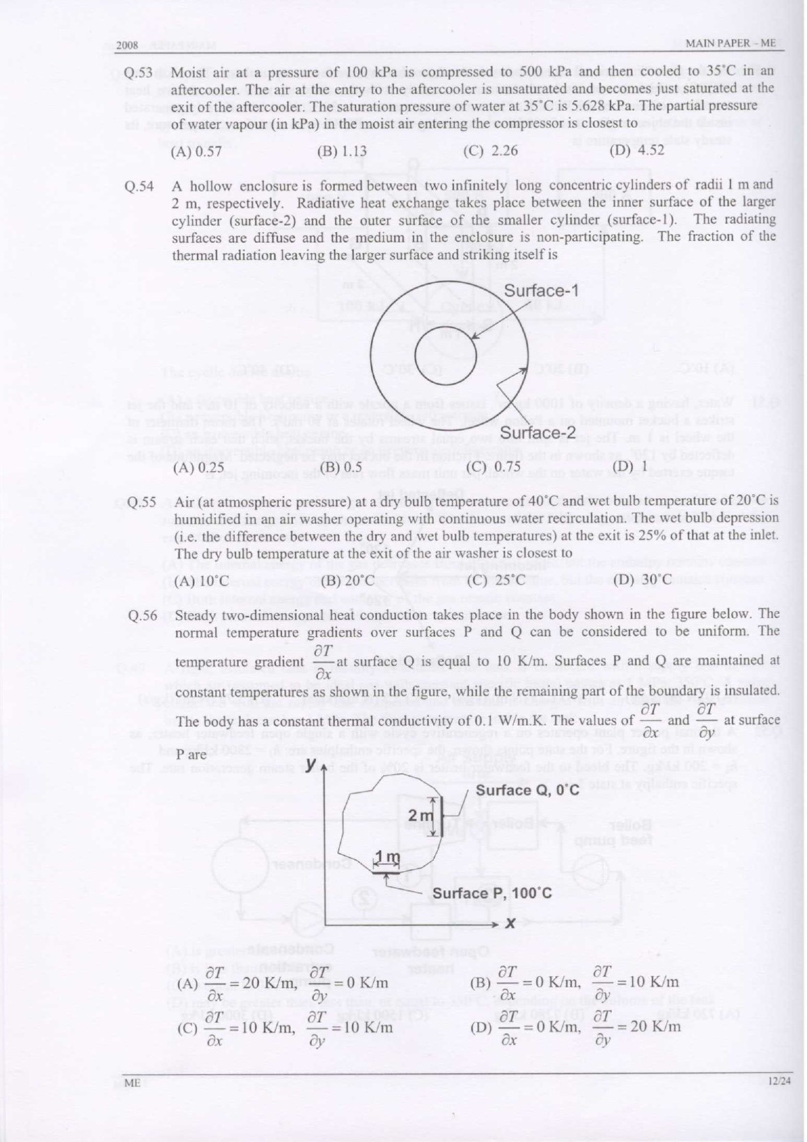 GATE Exam Question Paper 2008 Mechanical Engineering 12