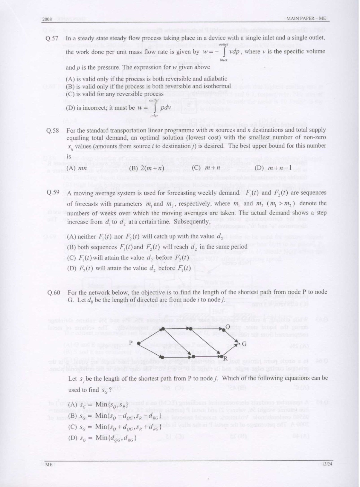 GATE Exam Question Paper 2008 Mechanical Engineering 13