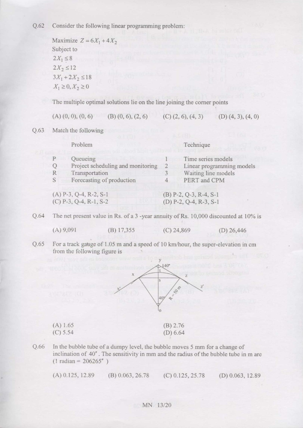 GATE Exam Question Paper 2007 Mining Engineering 13