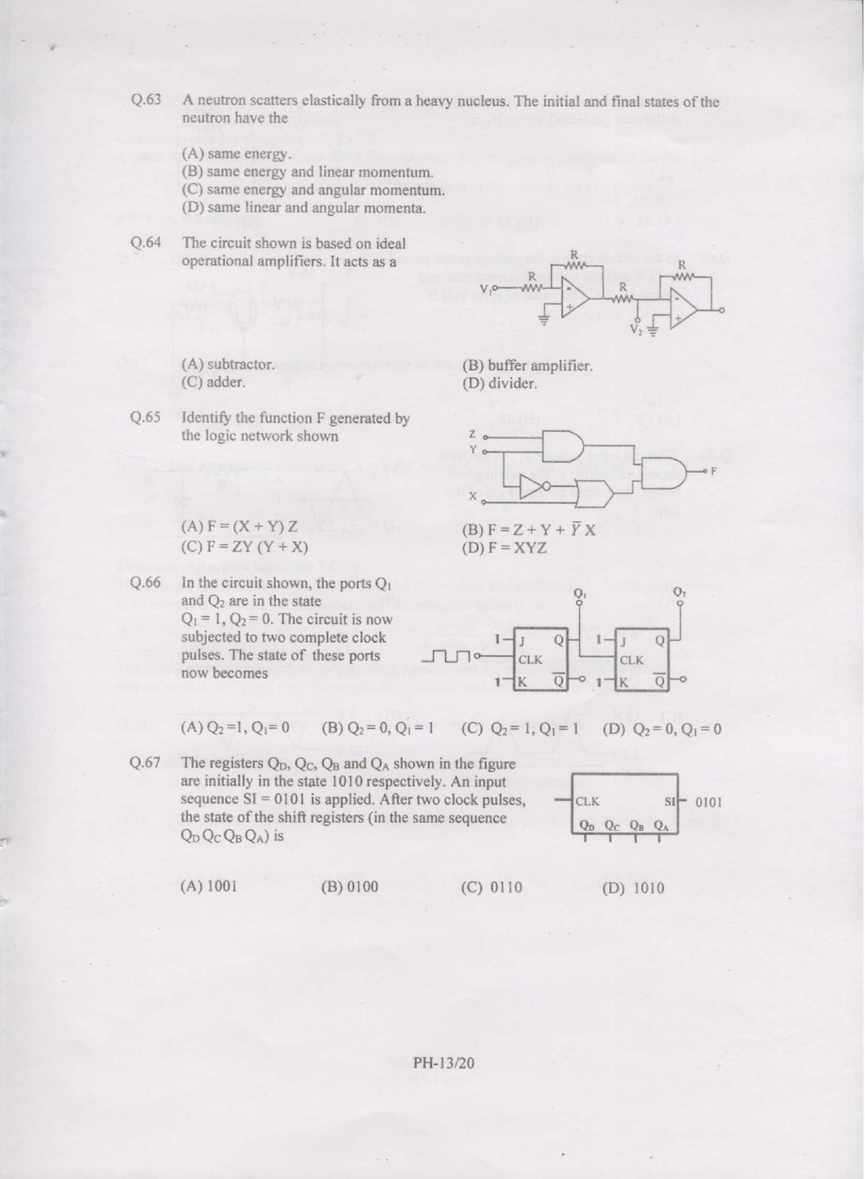 GATE Exam Question Paper 2007 Physics 13