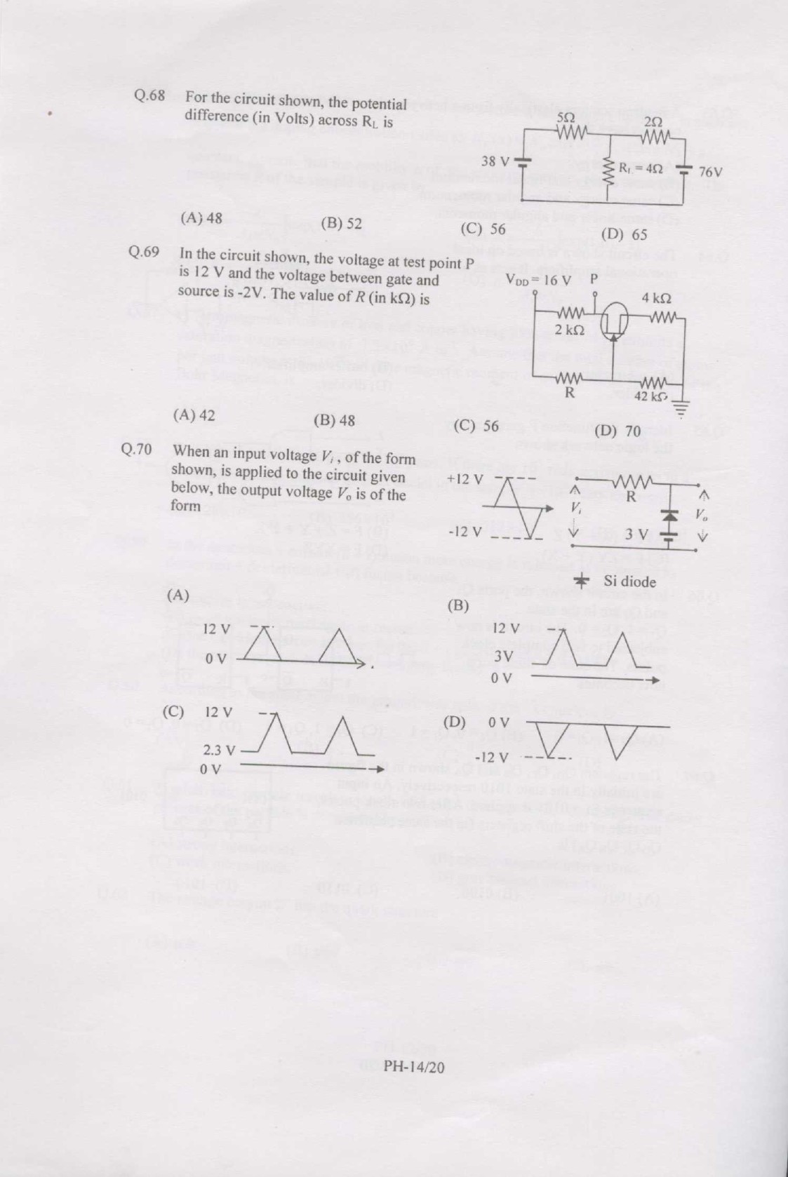 GATE Exam Question Paper 2007 Physics 14