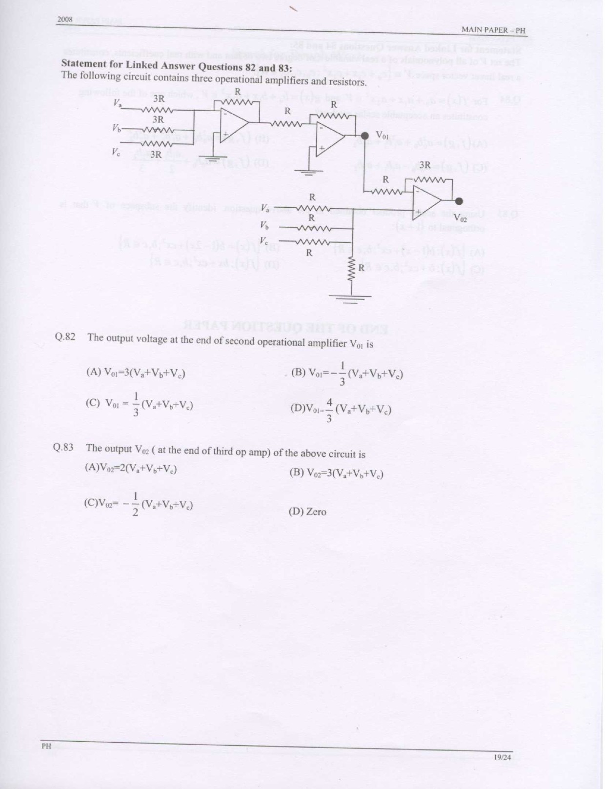 GATE Exam Question Paper 2008 Physics 19