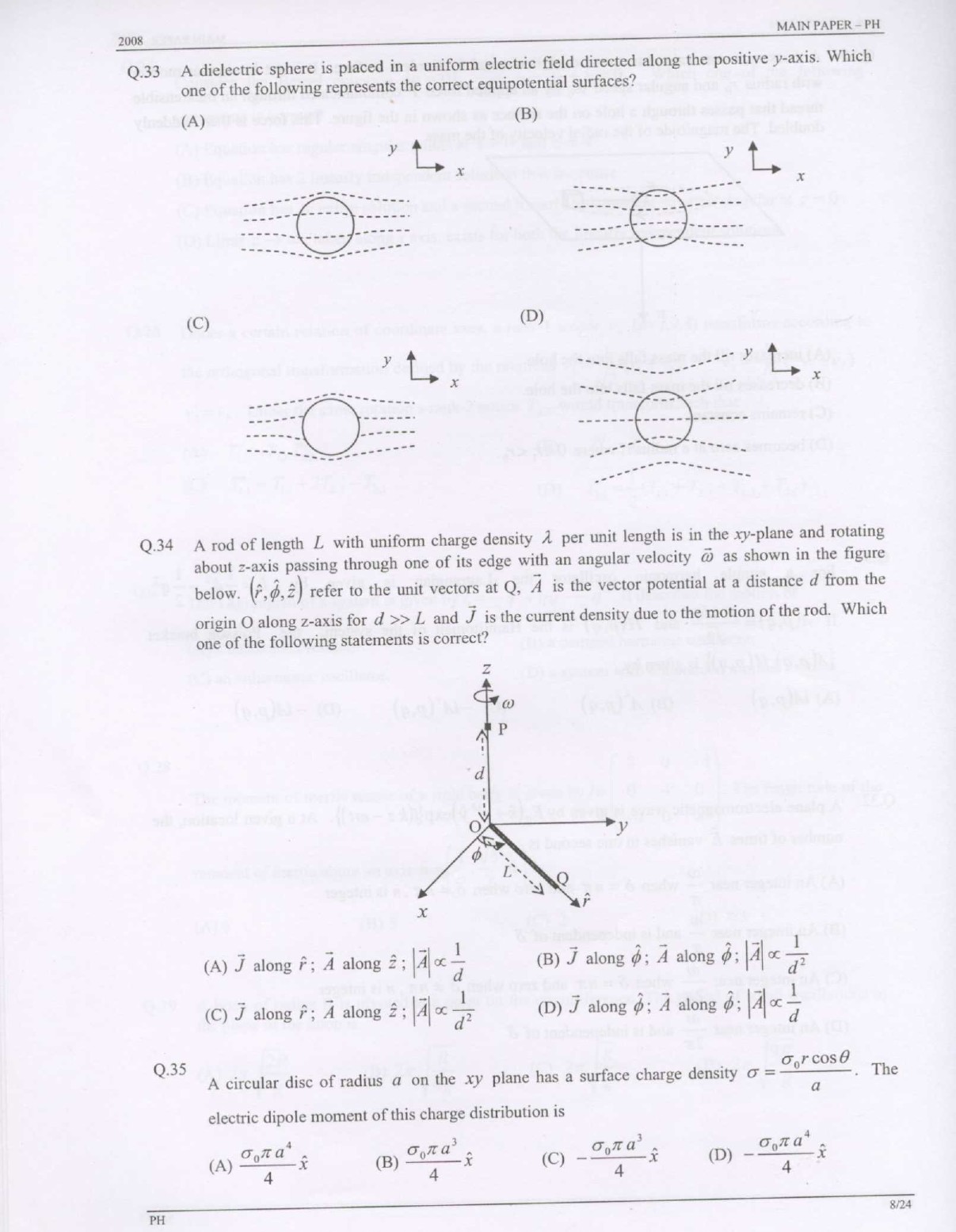 GATE Exam Question Paper 2008 Physics 8