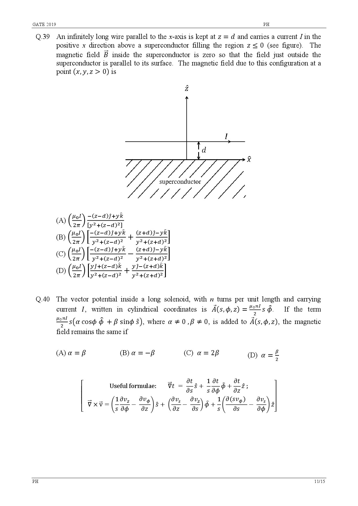 GATE Exam Question Paper 2019 Physics 14