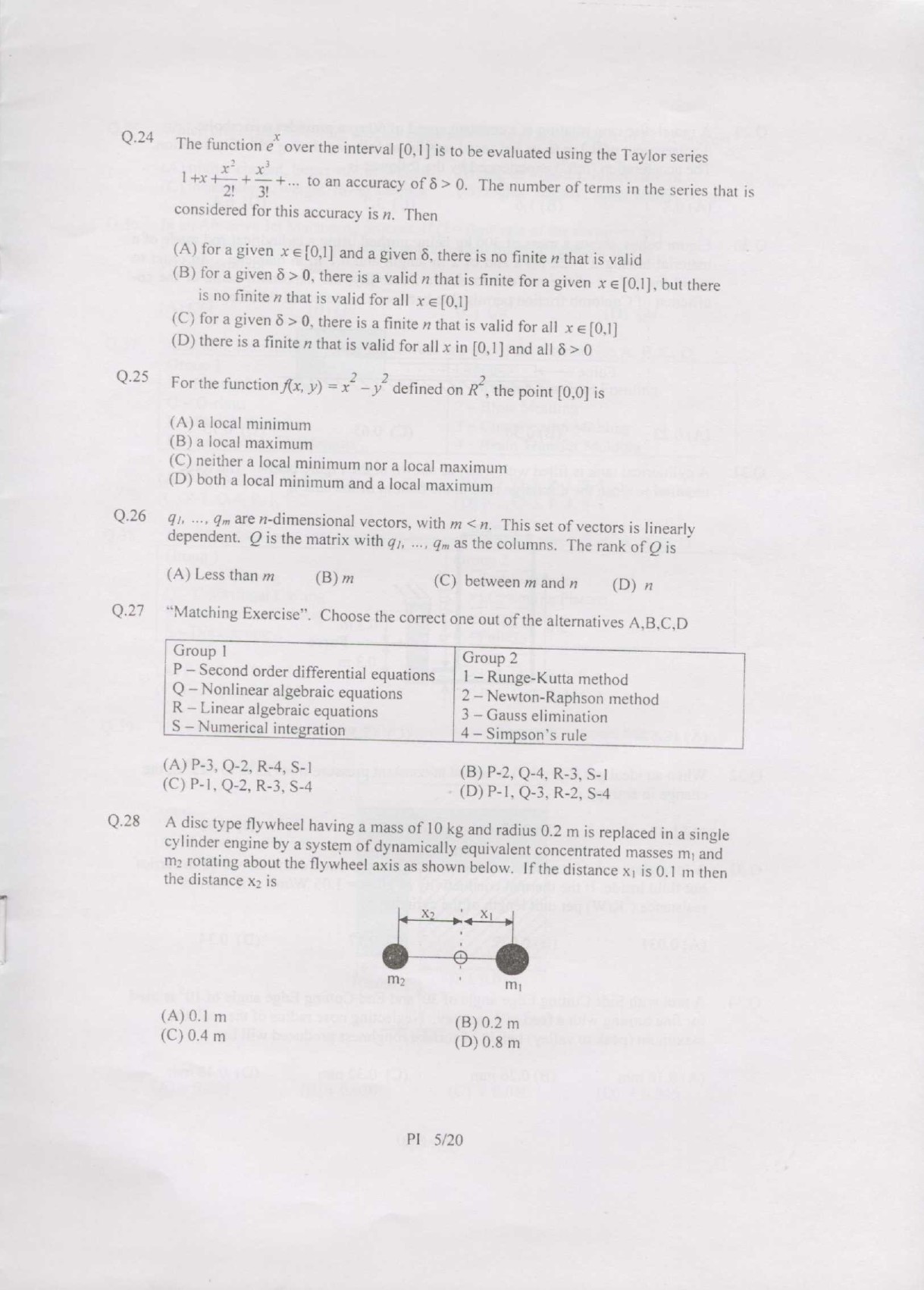 GATE Exam Question Paper 2007 Production and Industrial Engineering 5