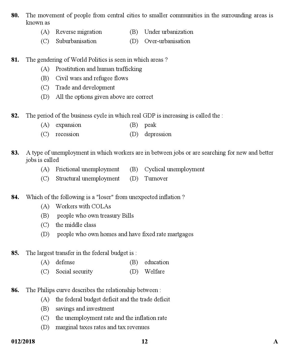 KPSC Higher Secondary School Teacher Exam Question 0122018 11