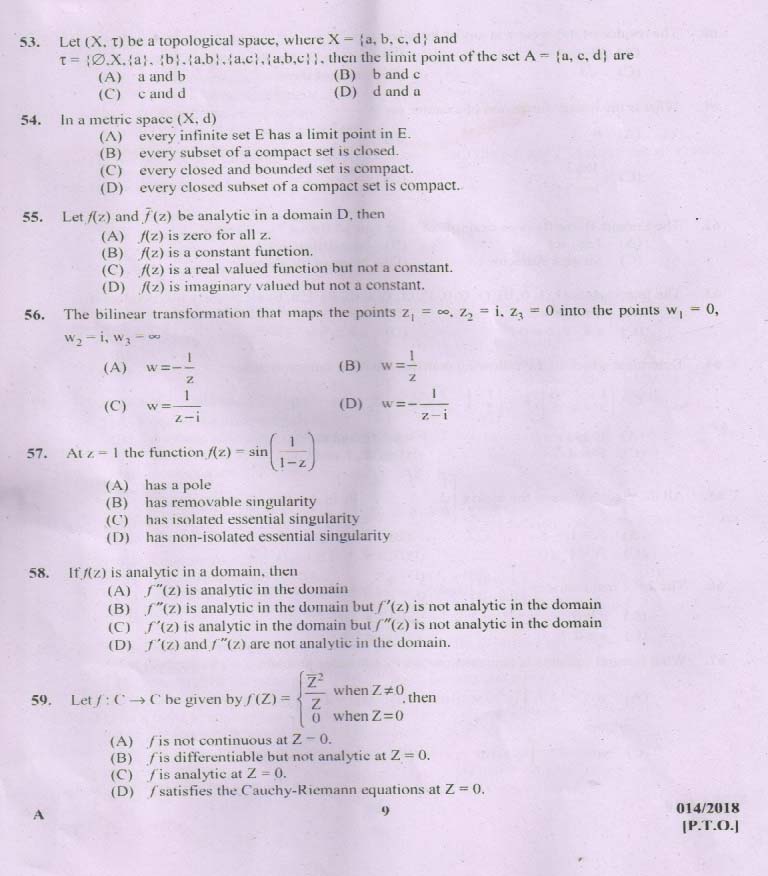 KPSC Higher Secondary School Teacher Exam Question 0142018 8