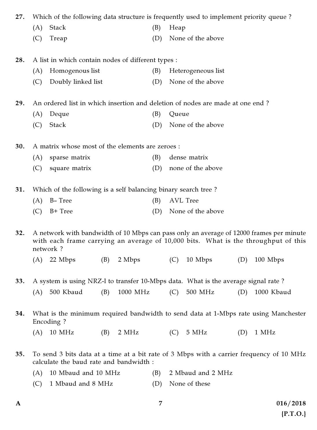 KPSC Higher Secondary School Teacher Exam Question 0162018 6