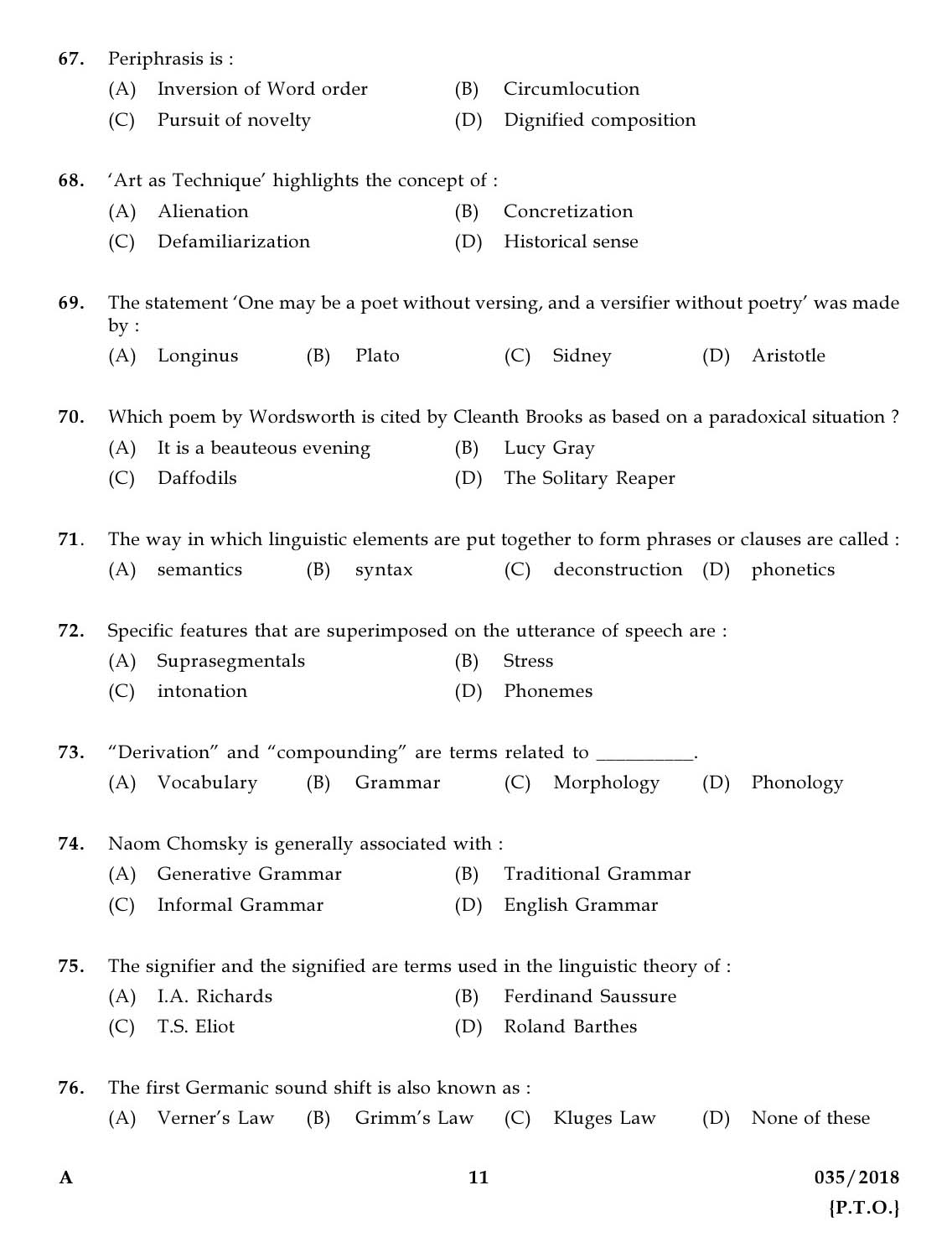 KPSC Higher Secondary School Teacher Exam Question 0352018 10