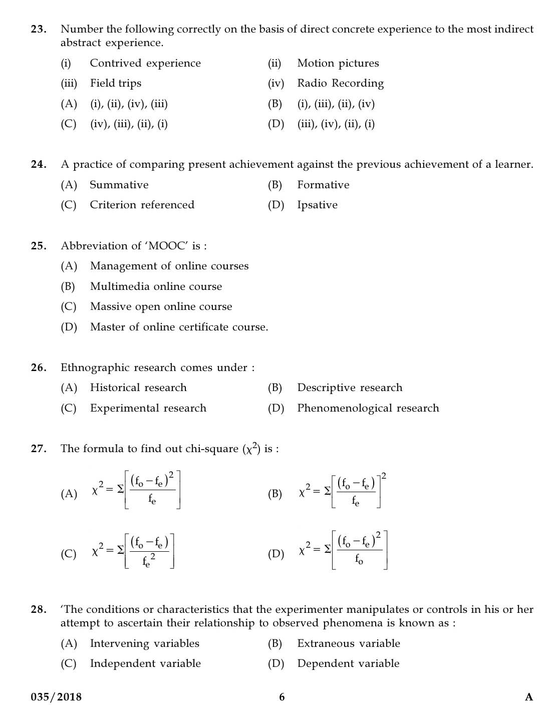 KPSC Higher Secondary School Teacher Exam Question 0352018 5