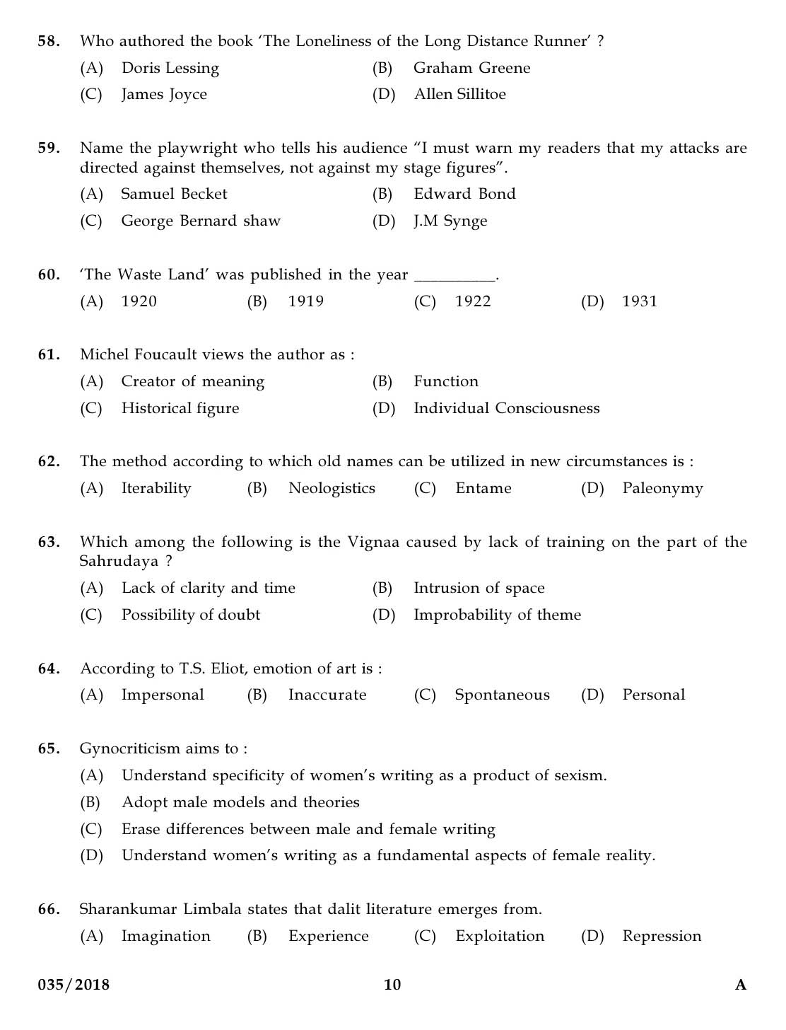 KPSC Higher Secondary School Teacher Exam Question 0352018 9