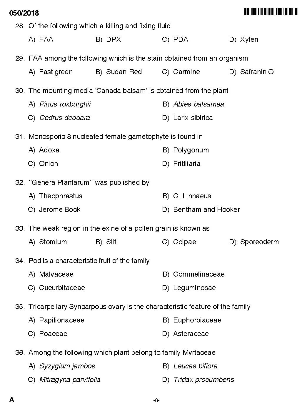 KPSC Higher Secondary School Teacher Exam Question 0502018 4