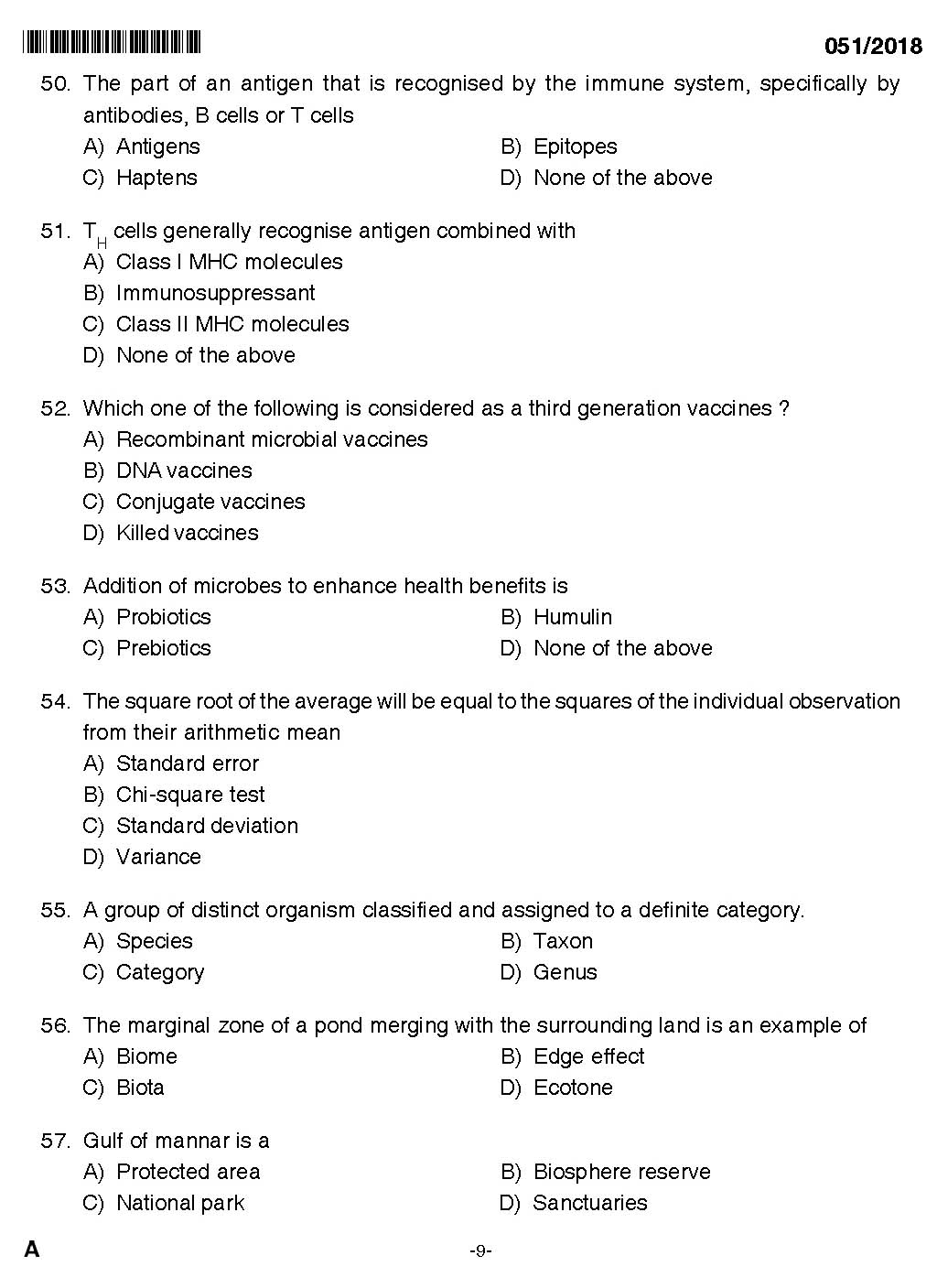 KPSC Higher Secondary School Teacher Exam Question 0512018 7