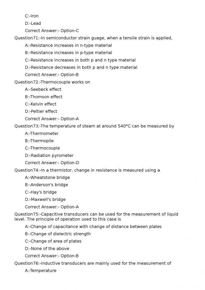 KPSC Junior Instructor Electronic Mechanic Exam 2023 Code 812023OL 14