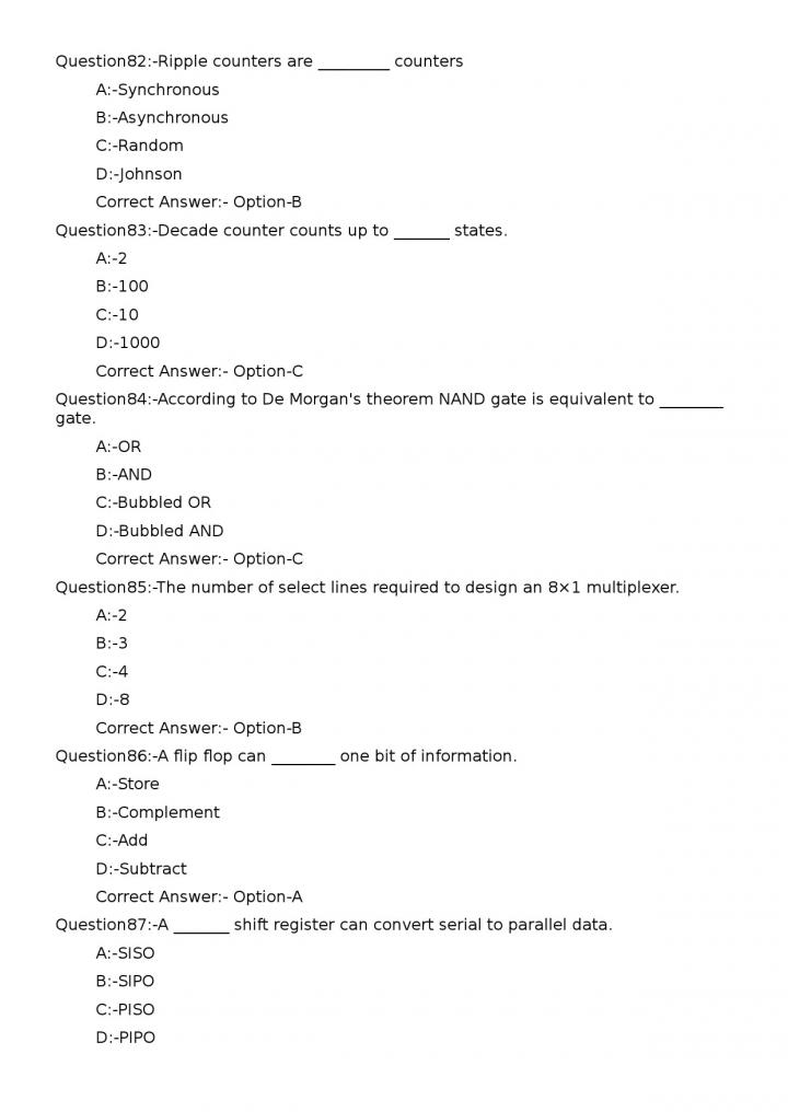 KPSC Junior Instructor Electronic Mechanic Exam 2023 Code 812023OL 16