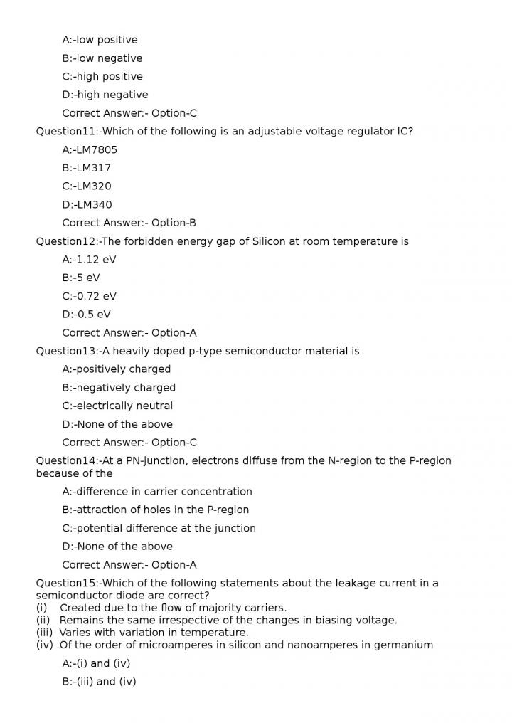 KPSC Junior Instructor Electronic Mechanic Exam 2023 Code 812023OL 3