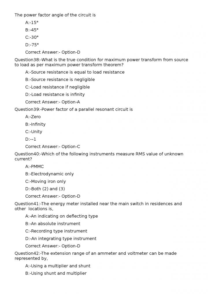 KPSC Junior Instructor Electronic Mechanic Exam 2023 Code 812023OL 8