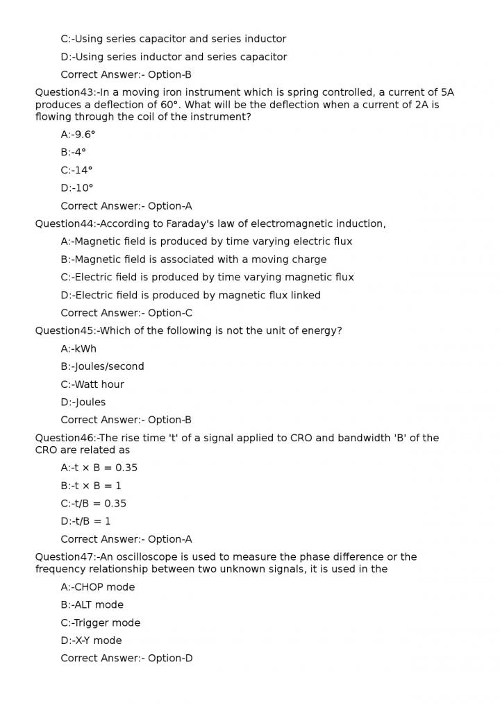 KPSC Junior Instructor Electronic Mechanic Exam 2023 Code 812023OL 9