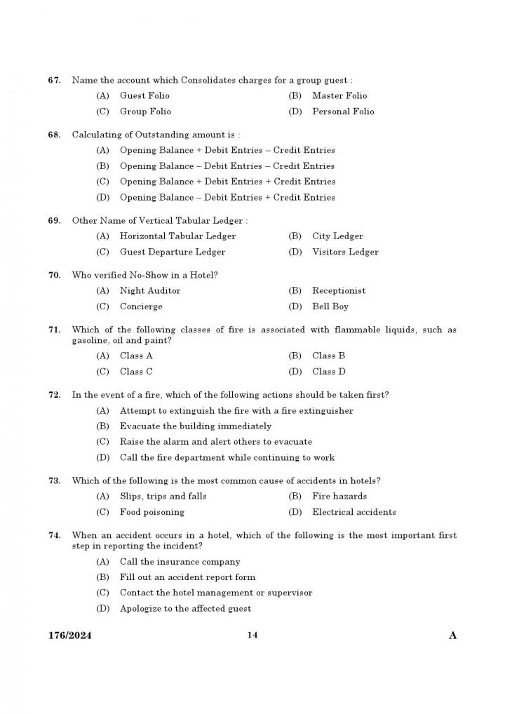 Kpsc Junior Instructor Front Office Assistant Exam Code Junior Instructor Front