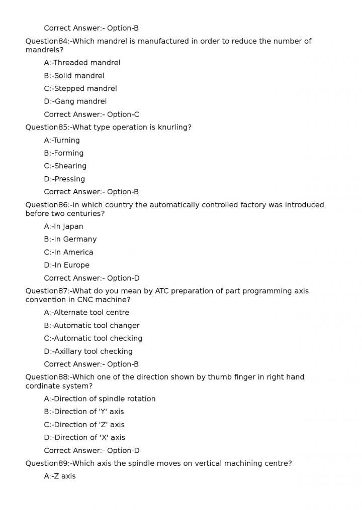 KPSC Junior Instructor Turner Exam 2023 Code 1592023OL 17