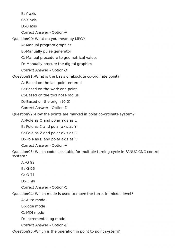 KPSC Junior Instructor Turner Exam 2023 Code 1592023OL 18