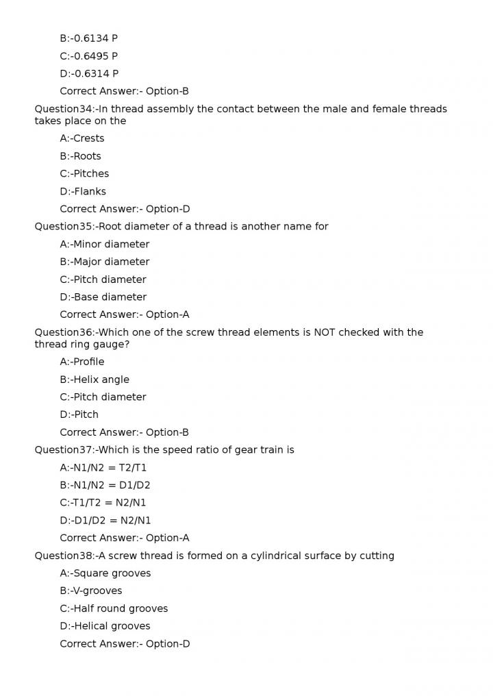 KPSC Junior Instructor Turner Exam 2023 Code 1592023OL 7