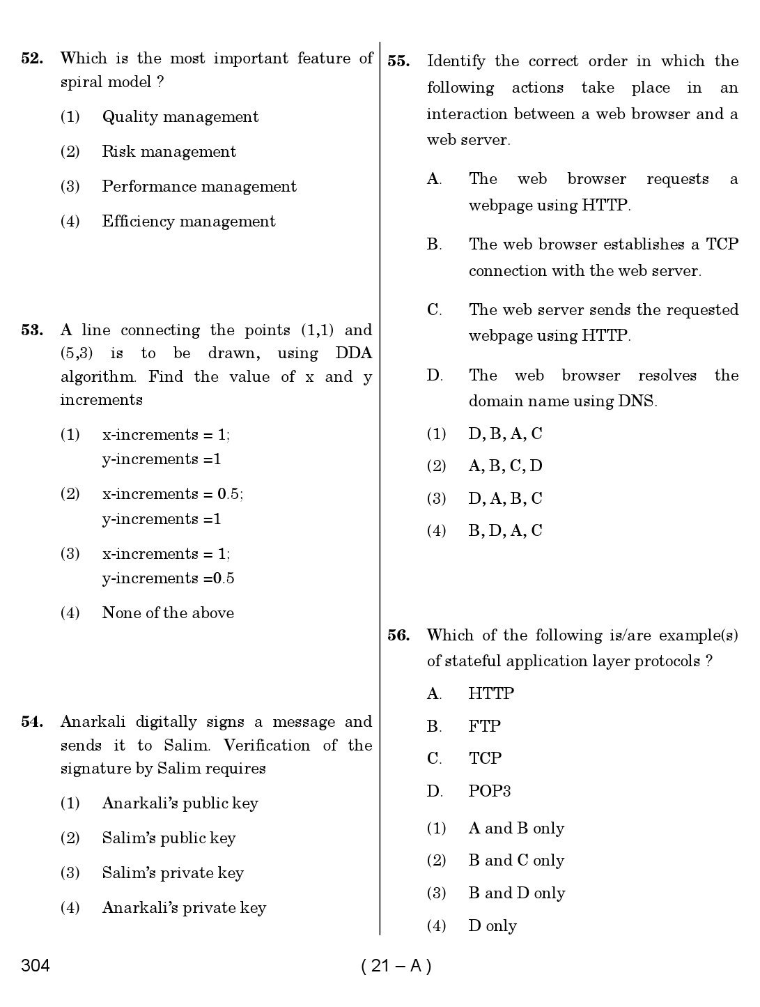 Karnataka PSC Computer Science Teachers Exam Sample Question Paper 2018 21