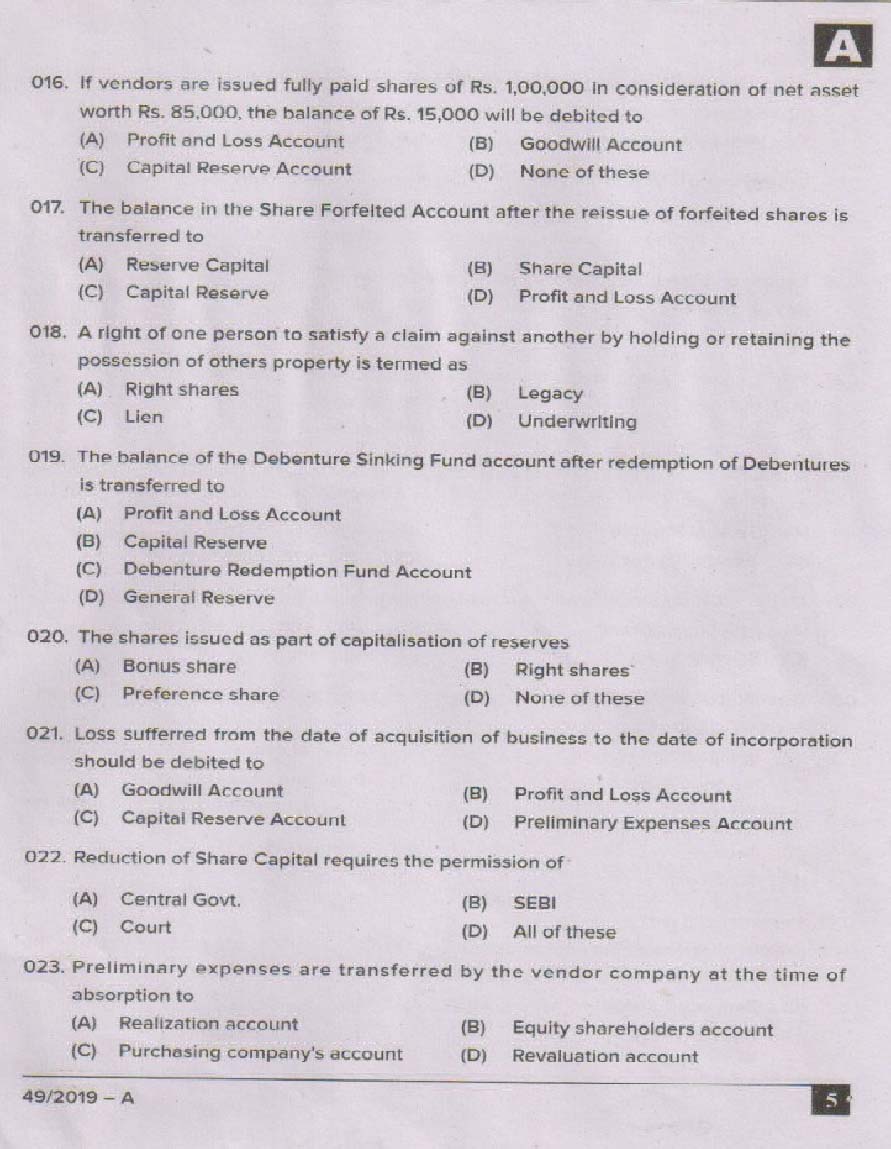 KPSC Assistant Kerala Financial Corporation Exam 2019 Code 492019 4