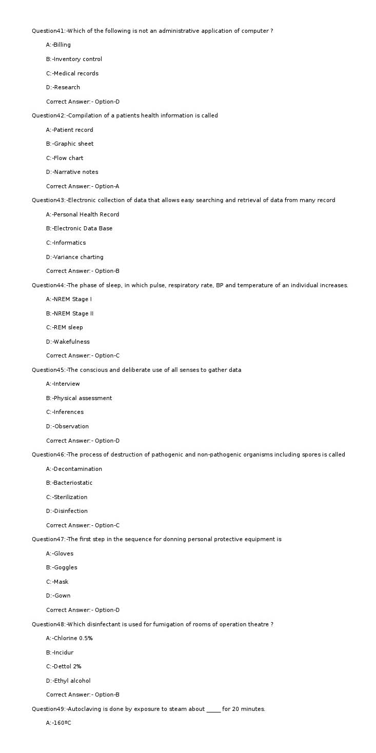 KPSC Chair Side Assistant Exam 2022 Code 762022OL 6