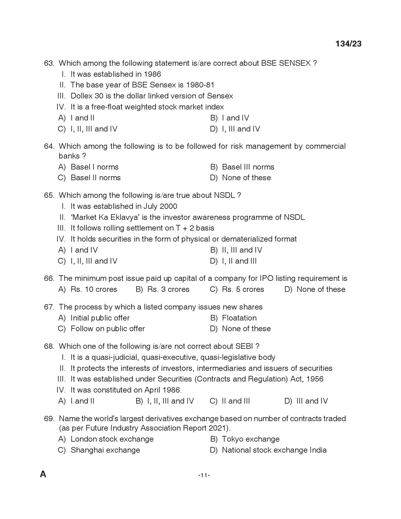 KPSC Office Assistant Grade II Exam 2023 Code 1342023 10